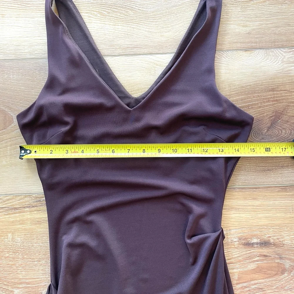 Chic Sleeveless Brown Midi‎ Dress - Picture 5 of 6